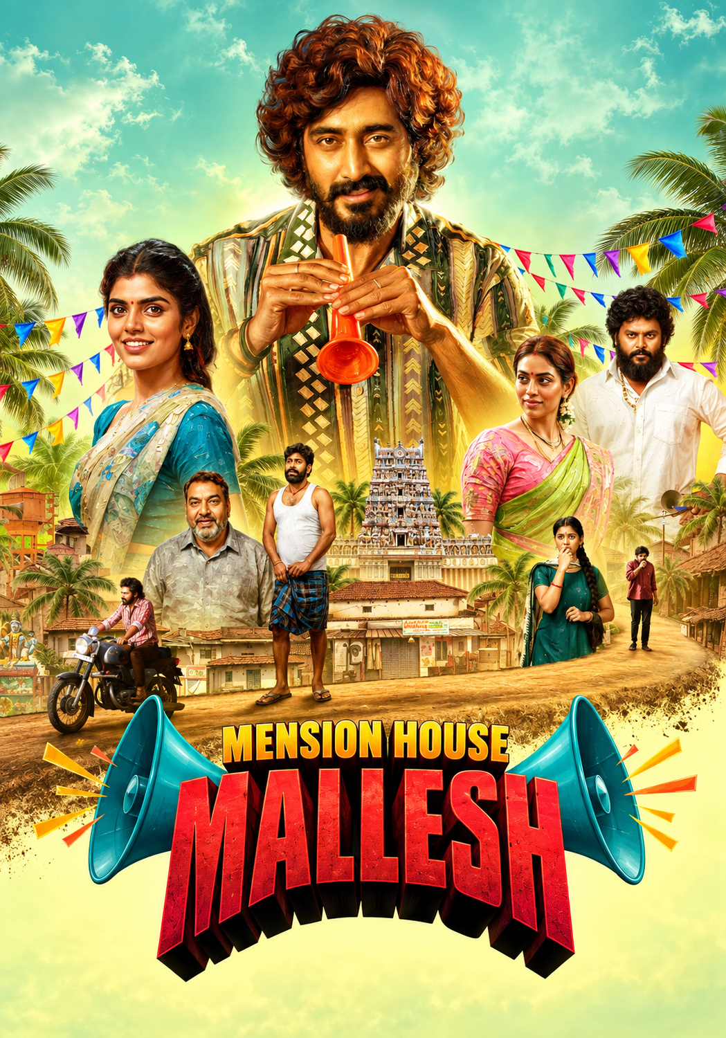 Mension House Mallesh (2026) (Hindi + Telugu) Dual Audio UnCut South Movie HD ESub